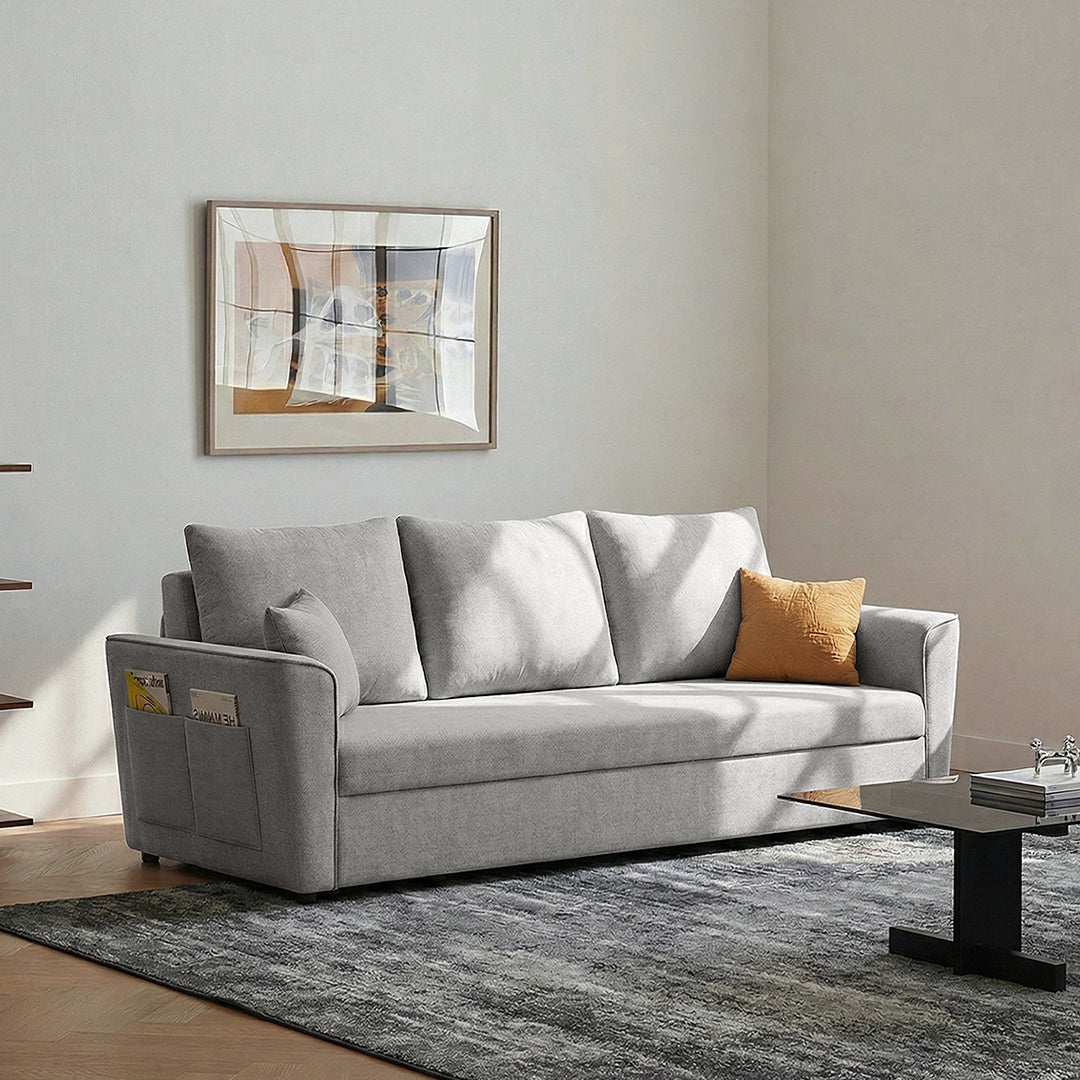Gertrude Sofa Bed Single Seater, Two Seater, Linen