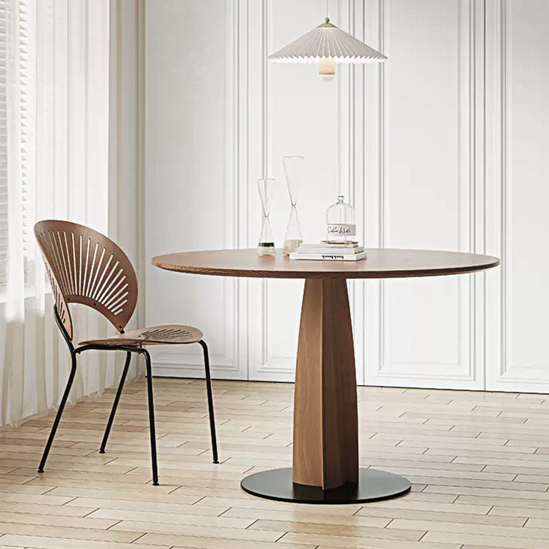 Seraphina Round Dining Table, Solid Wood