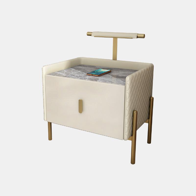Taro Bedside Table, Cream