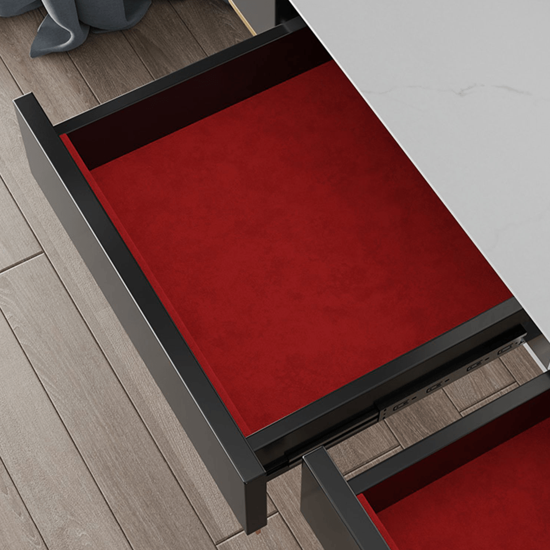 Ivoree Dressing Table With Drawers, Wood