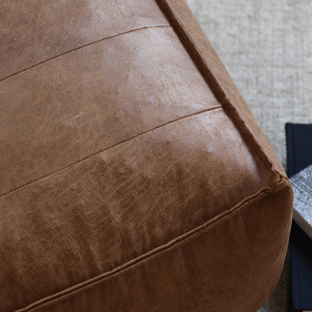 Nalany Lazybag style Bean Bag, Leathaire
