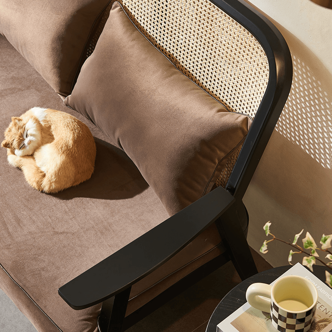 Morris Rattan Two Seater, Three Seater Sofa