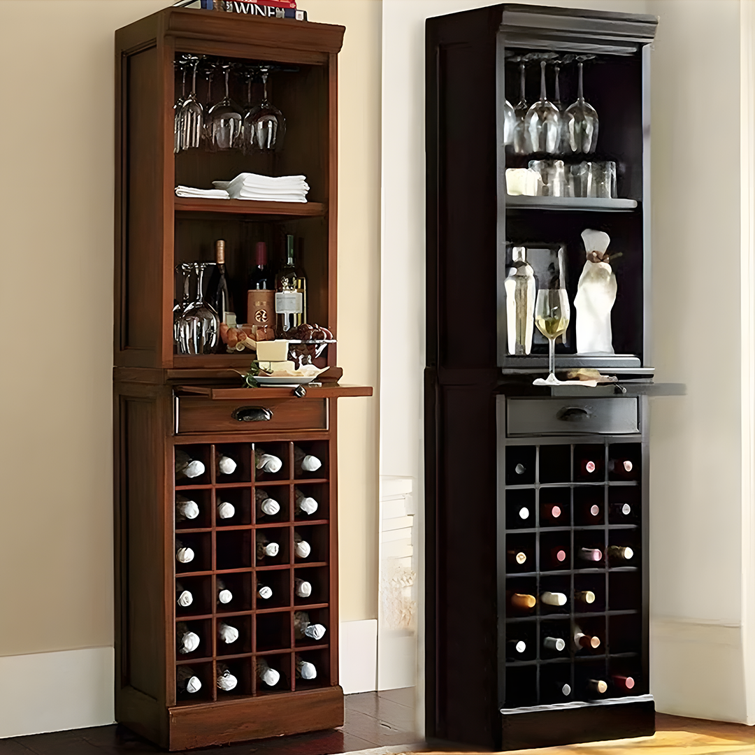 Ivanna Wine Cabinet, Wine Rack, Wood
