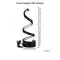 Modern USB Spiral LED Desk Lamp - Adjustable Flexible Lighting for Home Office & Study