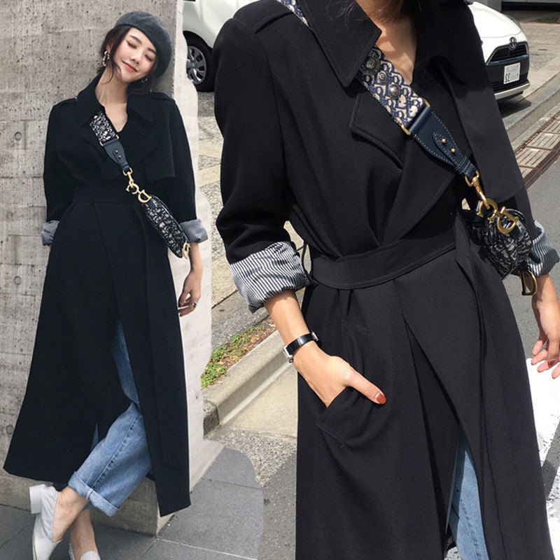 Mid-length Over-the-knee Trench Coat