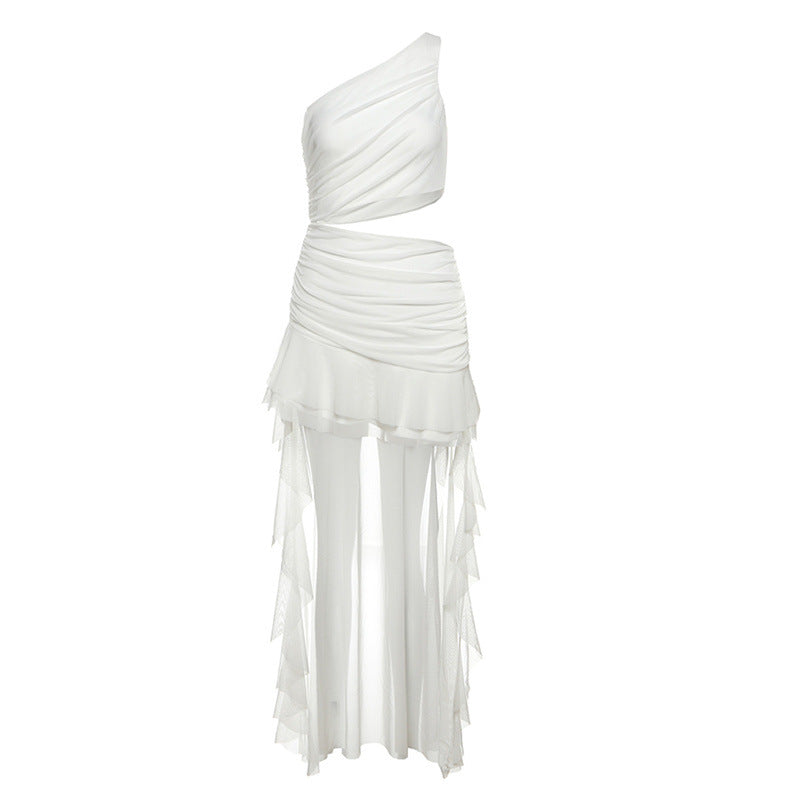 Women's Fashion Casual One-shoulder Dress