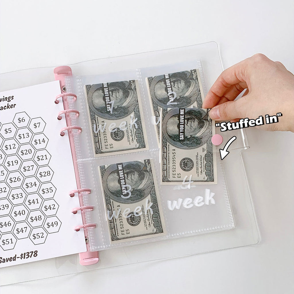 52-week Savings Challenge Card Binder A5