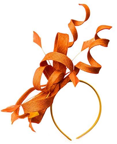 Caprilite Swirl Loop Sinamay Headband Fascinator for Women Wedding Ascot Races