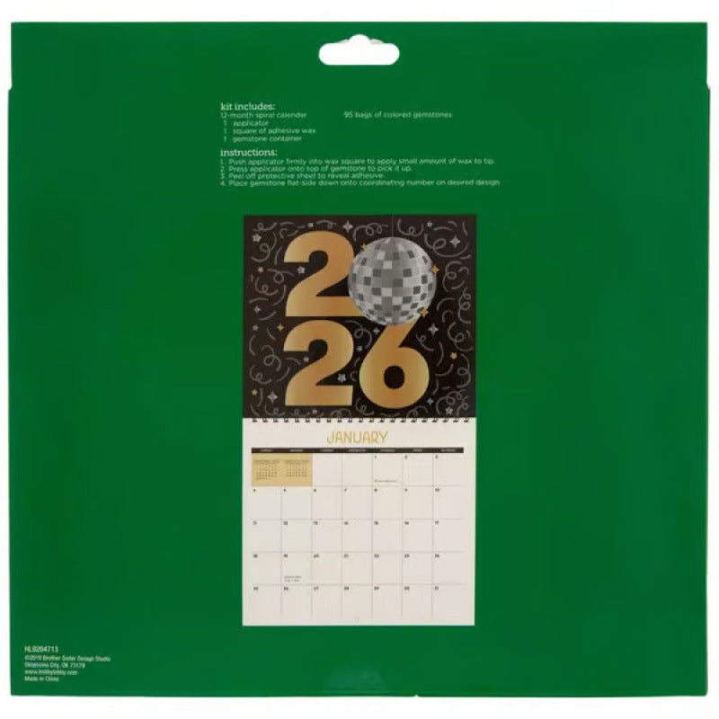 2026 Wall Calendar Diamond Painting Kit