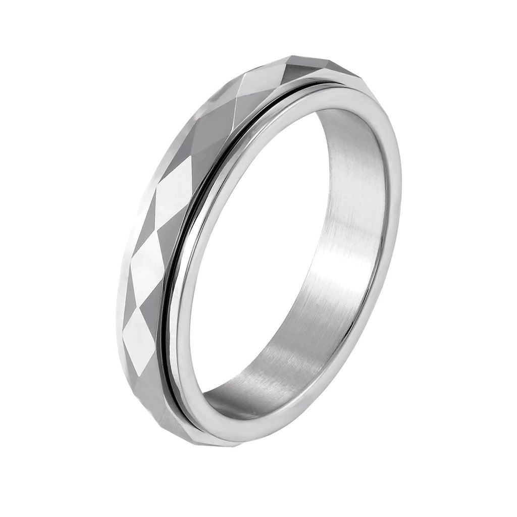 Tungsten Steel Turning Ring For Women Does Not Wear Index Finger