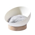 Creative Plastic Wood Grain Base Open Cat Nest