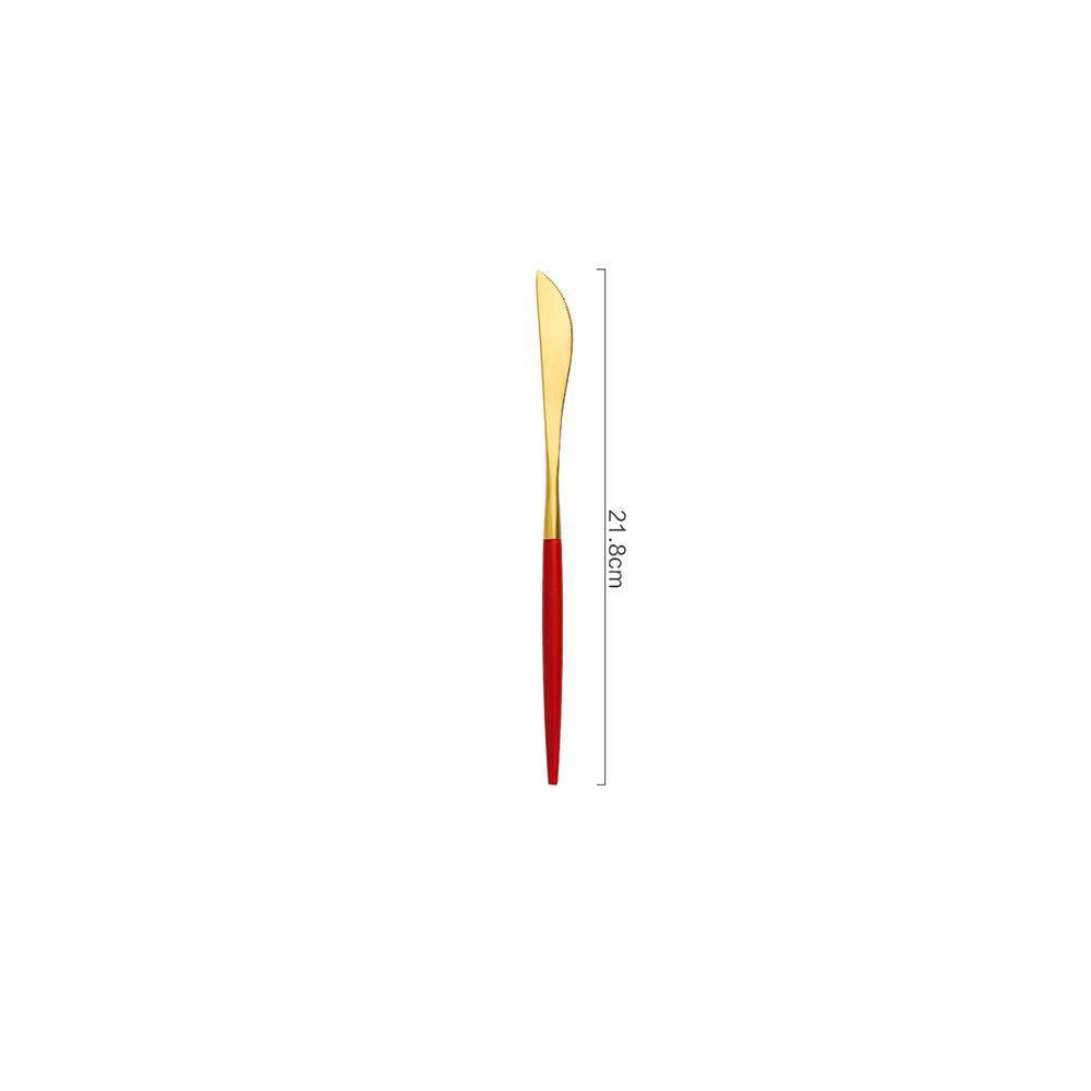 6 Piece Cutlery Set, Red