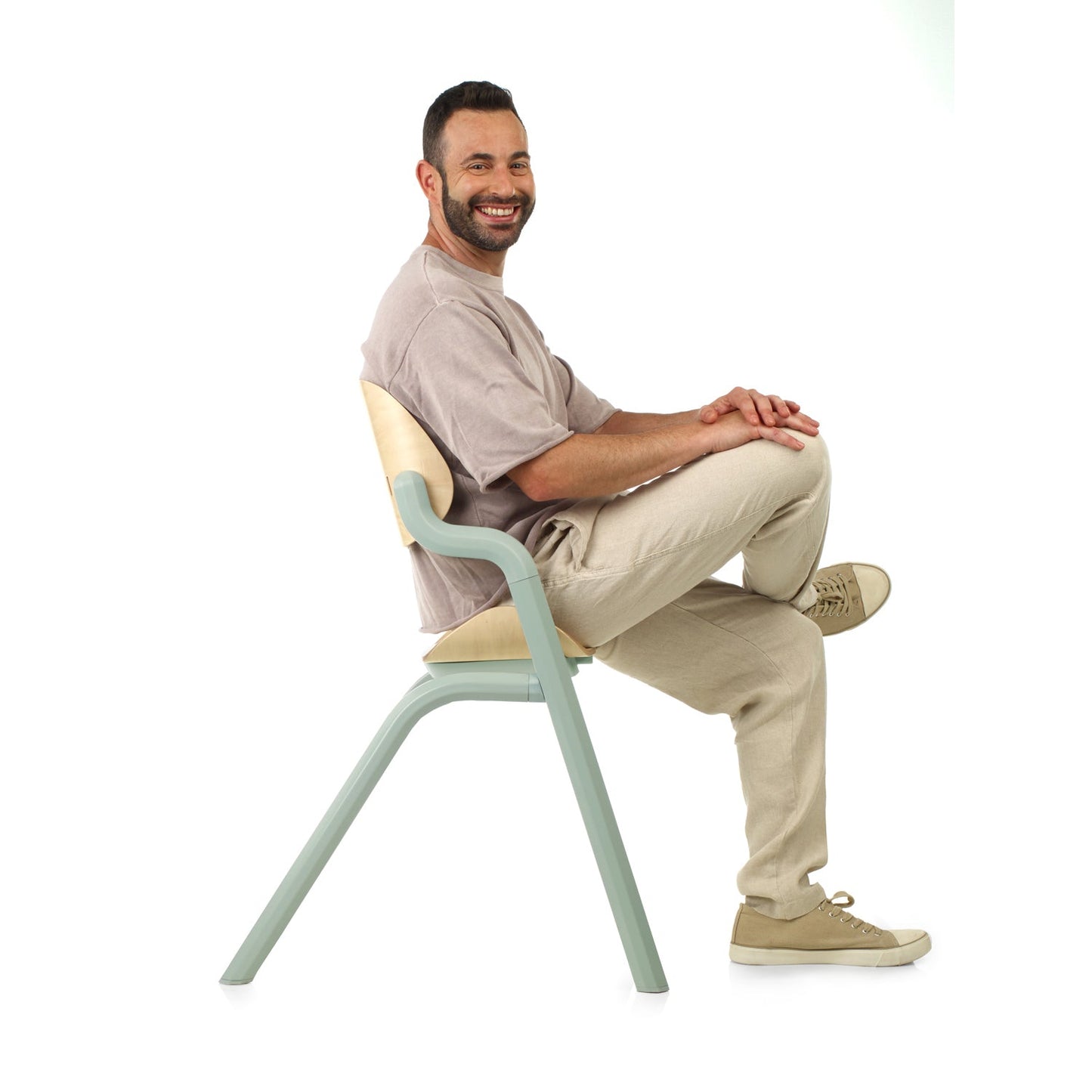Jane Noah Highchair – Convertible Beechwood Chair from 6 Months to Adulthood, Botanic