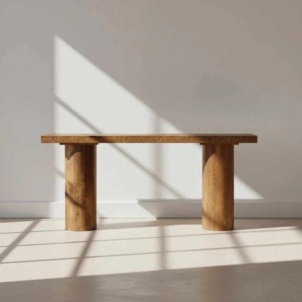 160cm Console Table, Long Rustic Sofa Table Bar Table