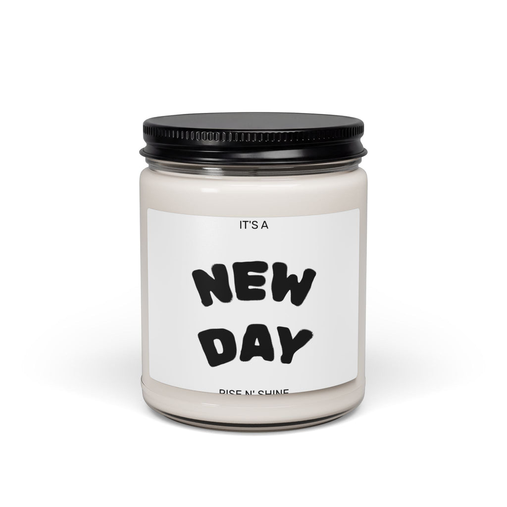 Candle — "It's a New Day" Scented Soy Candle, 9oz (Inspirational Morning Candle)