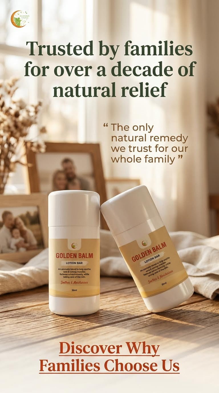 Golden Balm Pain Relief Bar-Colds and Fever, Head, Muscle and Joint Pain,