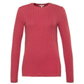 Organic Cotton Ribbed Long Sleeve T-shirt: Womens