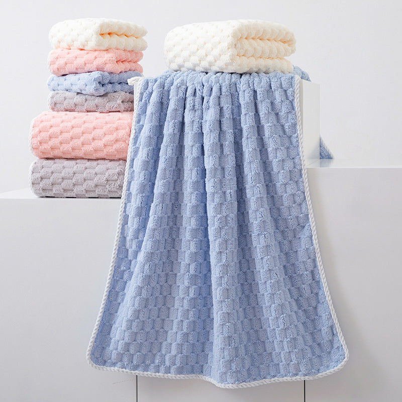 Coral Fleece Bath Towel Three-piece Gift Box Set
