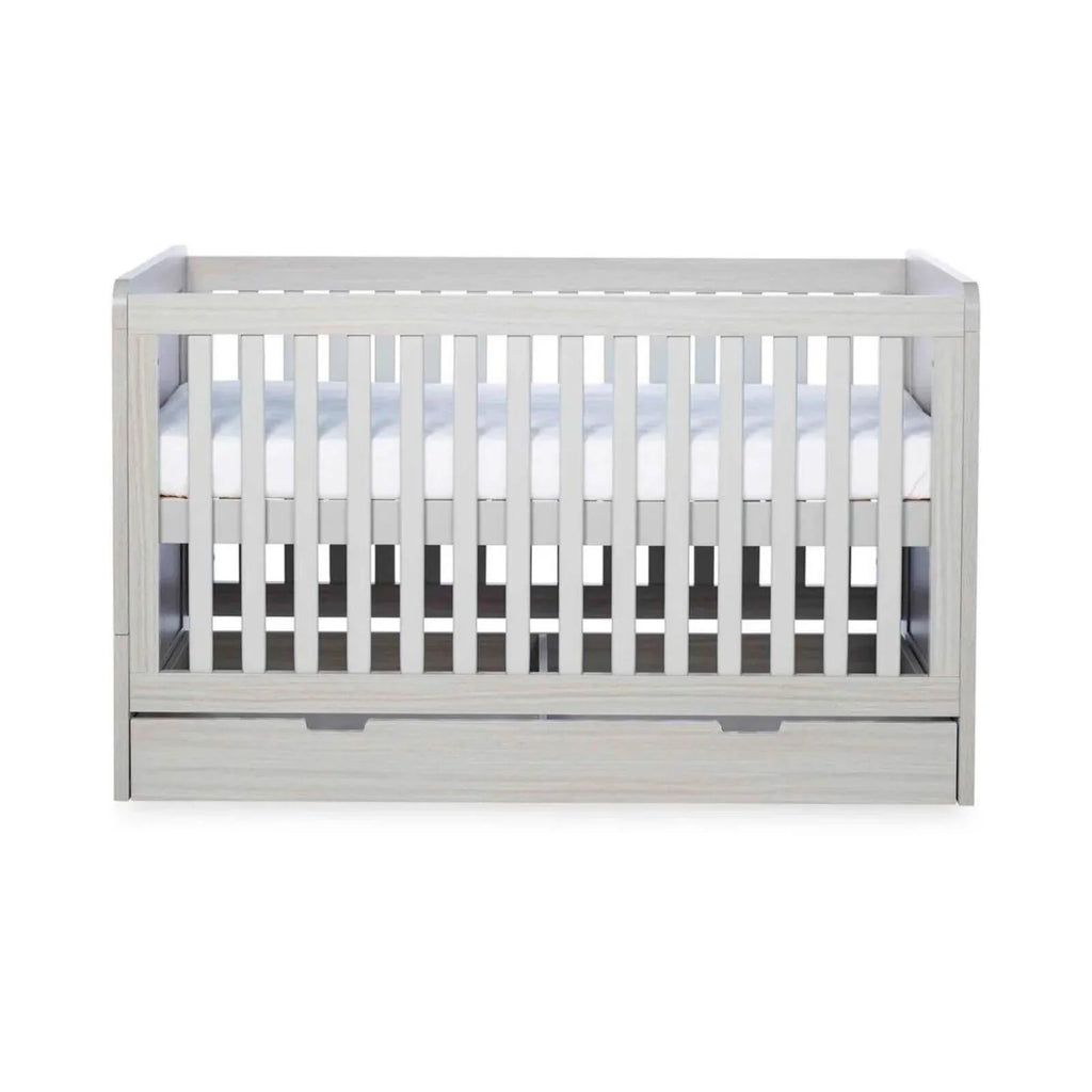 Ickle Bubba Pembrey Furniture Set Under Drawer Ash Grey 3 pcs - Premium Sprung Mattress