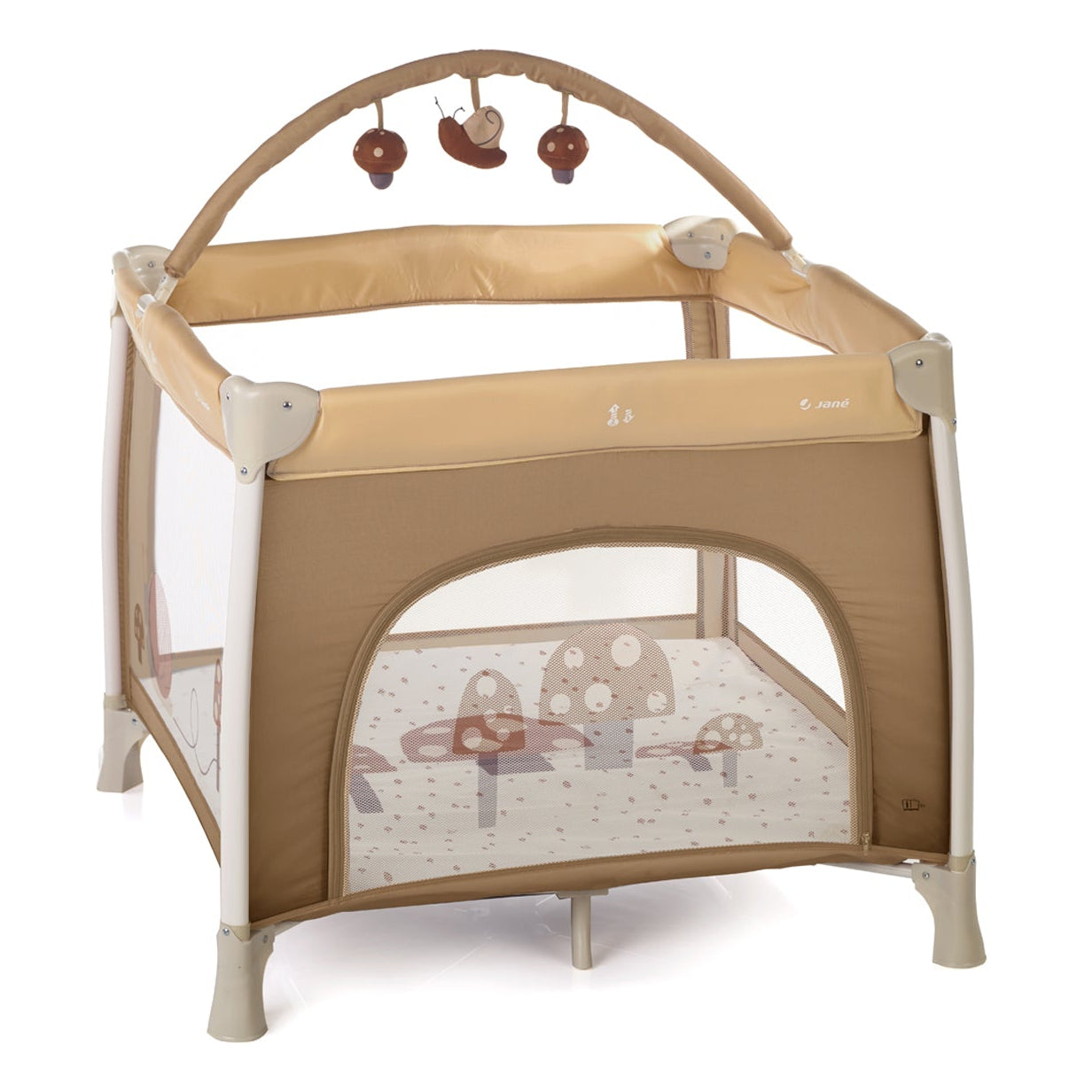 Jané Travel Fun Playpen with Toy Arch & Carry Bag – 0 to 3 Years, Sesame