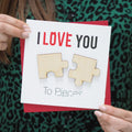 Love You Fragments Valentine's Day Card