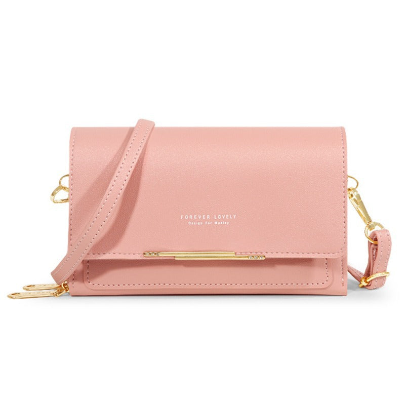 Womens Wallet Korean-style Large-capacity Shoulder Bag Multi-functional Double-layered Design