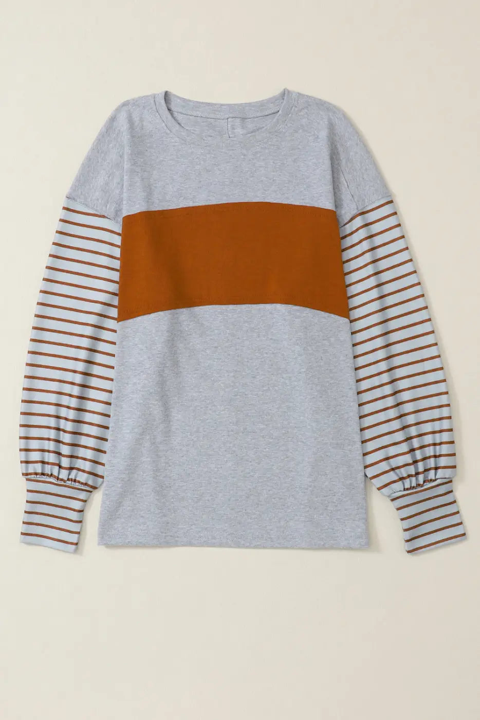 Color Block Bishop Sleeve Top Women UK