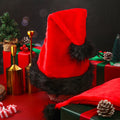 Red Christmas Hat Plush Festival Dress Up Props Ornament