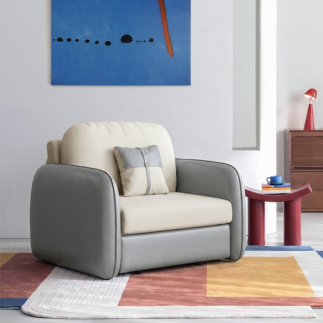 Caio Single Sofa Bed, Leathaire
