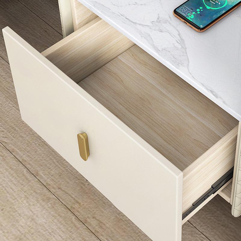 Taro Bedside Table, Cream