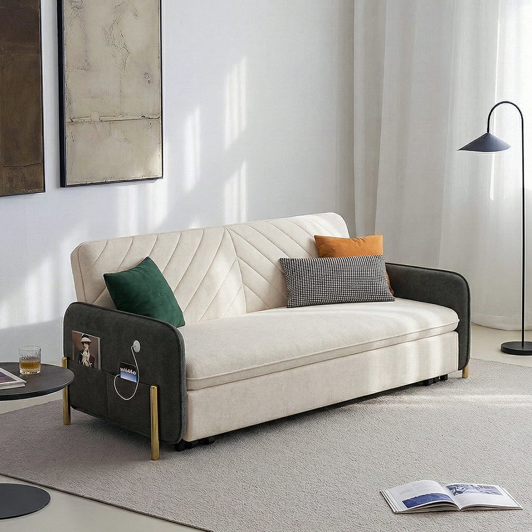 Aditi Two Seater Sofa Bed, Green