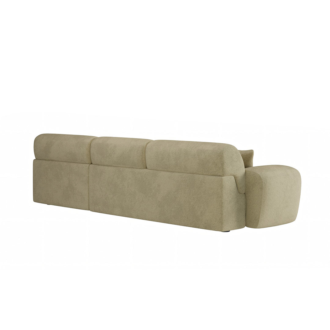 Khatri Three Seater Corner Sofa, Chenille