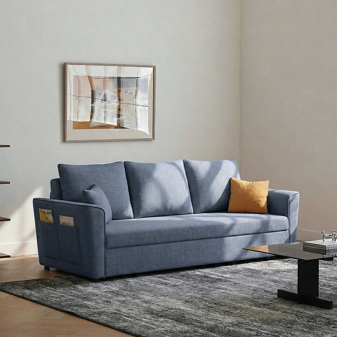 Gertrude Sofa Bed Single Seater, Two Seater, Linen