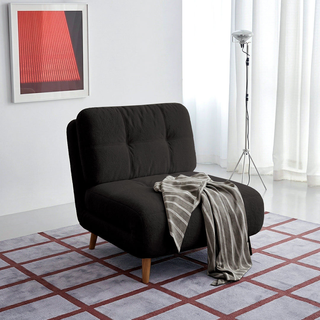 Evans Single Seater, Two Seater Sofa Bed, Velvet