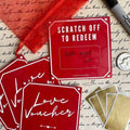 Love Scratch-off Custom DYI Gift 2024 Valentine's Day Scratch-off