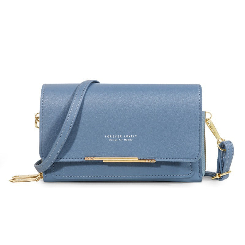 Womens Wallet Korean-style Large-capacity Shoulder Bag Multi-functional Double-layered Design