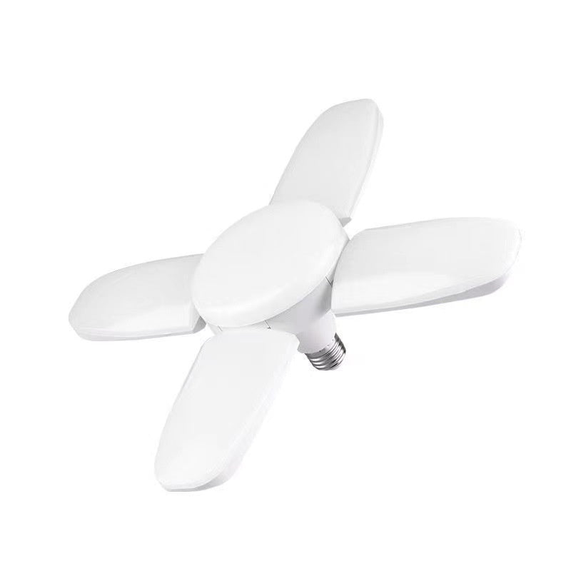 Bulb Super Bright Energy Saving Energy Saving Household Room Living Room Leaf Fan-shaped Energy Saving Lamp Folding