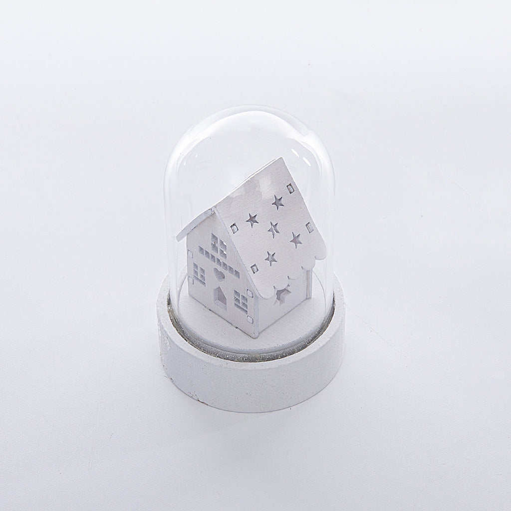 Christmas Decorations Luminous Wooden House Christmas Ornaments