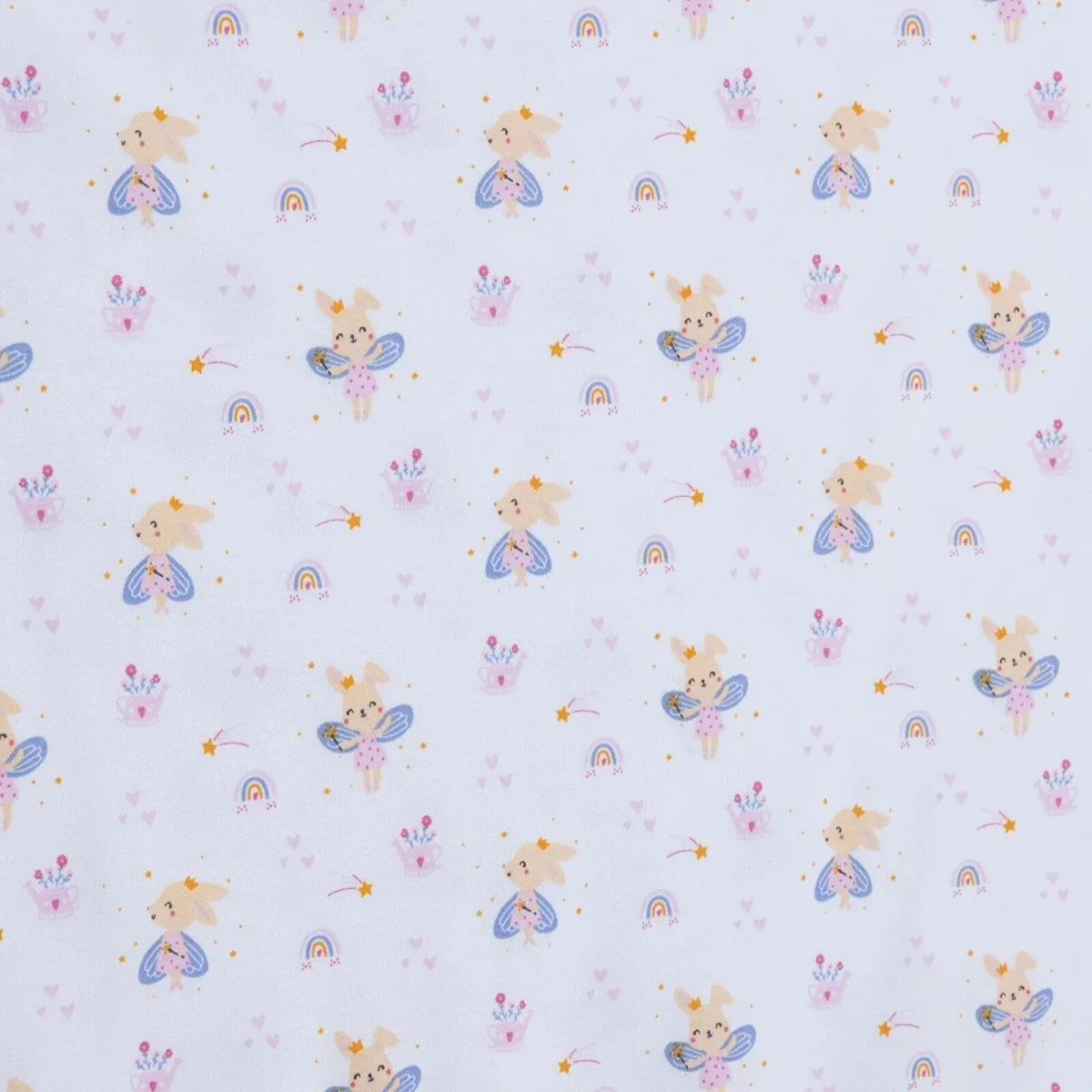 Little Dreams Bunny Print Jersey Baby Blanket (80 x 90 cm)