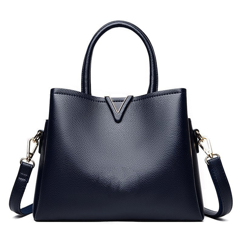 Women's Large Leather Tote Bag | 3 Compartment Work Bag