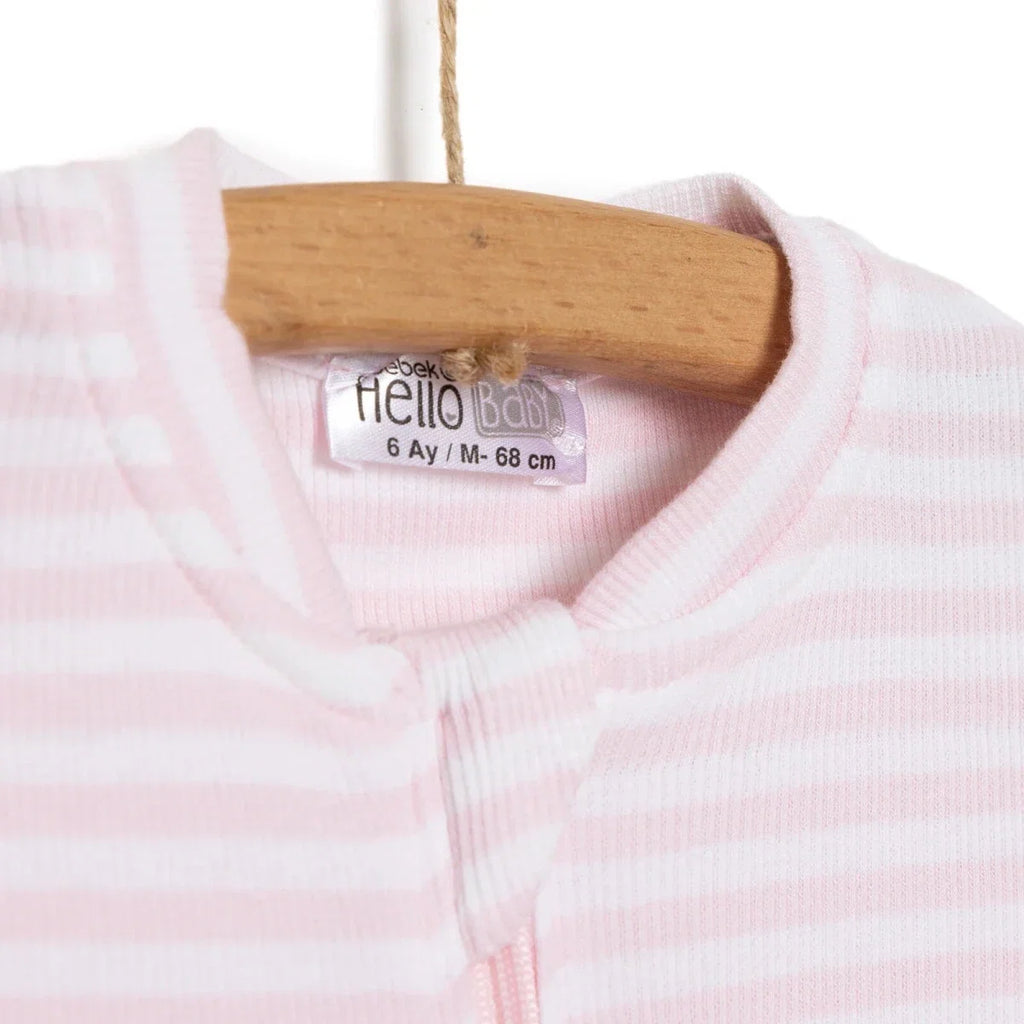 HelloBaby Newborn Footless Jumpsuit - Pink