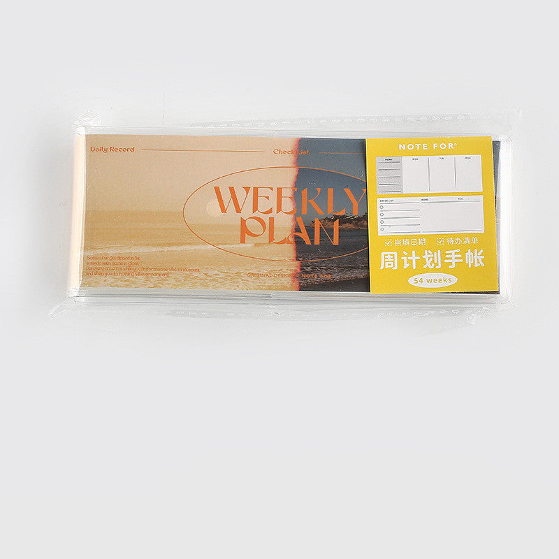 Retro Portable Ferrule Weekly Planner Notebook Schedule Book