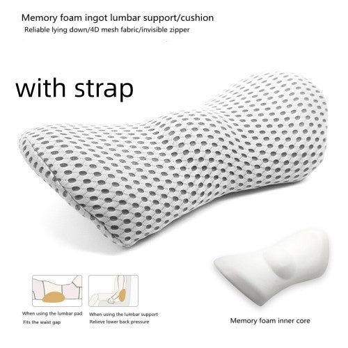 Lumbar Support Pillow For Side Sleepers Pregnancy Relieve Hip Coccyx Sciatica Pain Machine Chair Back Cushion Waist Car Seat