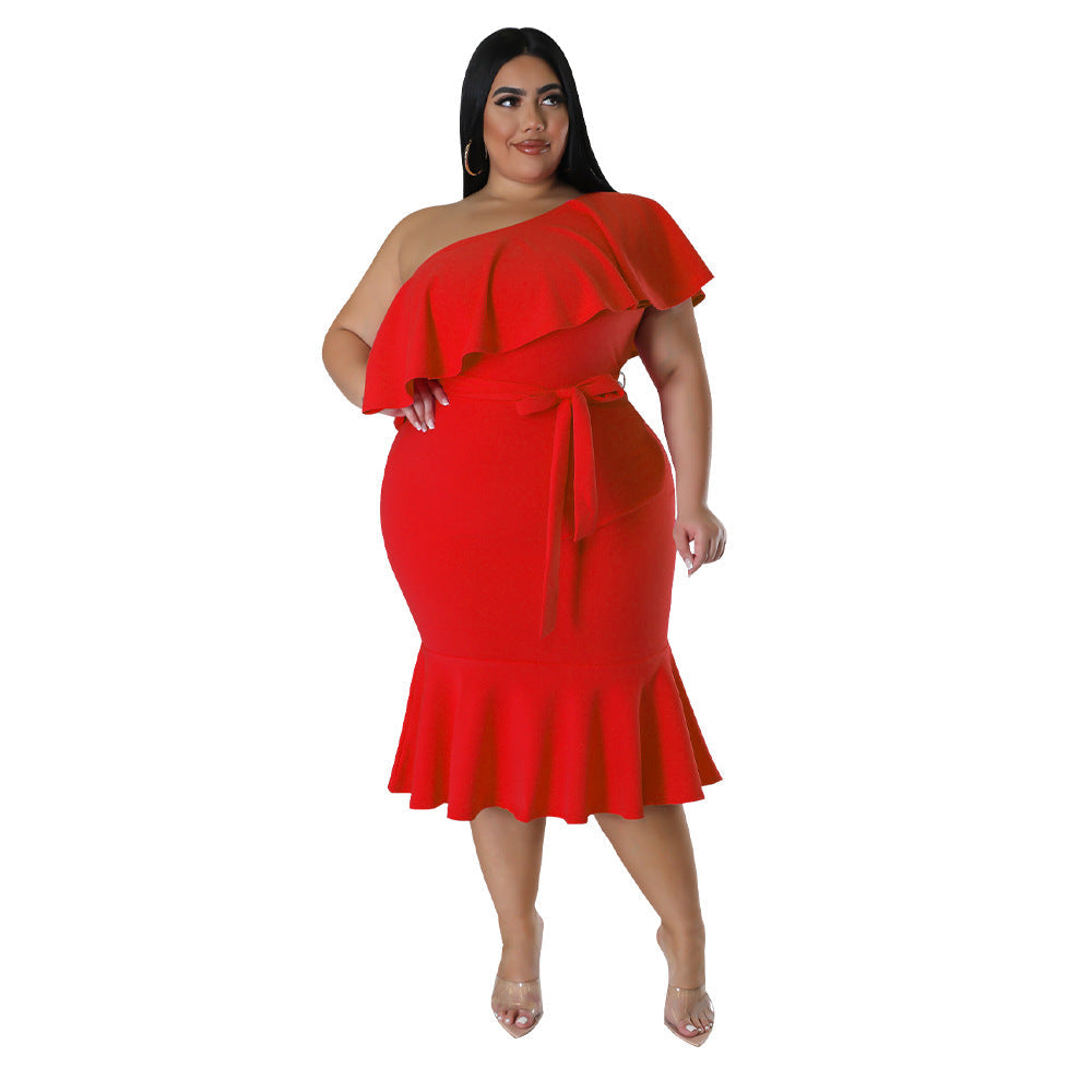 Fashionable Slim-fit Casual Mid-length Tube Dress