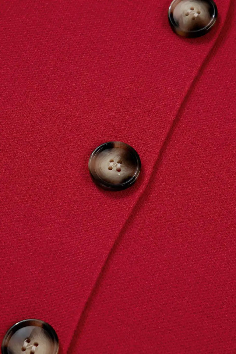 Red Collared Wrap Cardigan Women UK