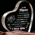 Transparent Love Acrylic Mother's Day Gift Table Decorative Ornaments