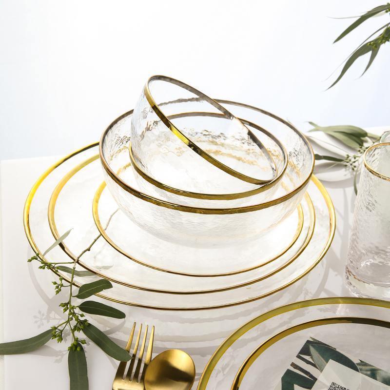 7 Piece Glass Dinner Set, Glassware