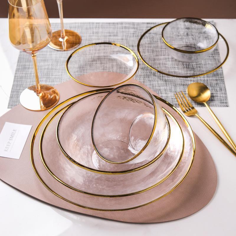 7 Piece Glass Dinner Set, Glassware