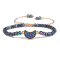 Natural Stone Woven Bracelet Mixed Shape Beads Bracelet Quartz Adjustable Rope Bracelets For Men Women Charm Fashion Jewelry