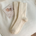 Autumn And Winter Solid Color Wool Socks